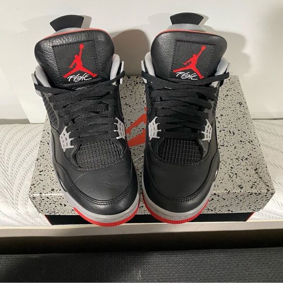 Nike Air Jordan 4 Retro Bred Reimagined Men's Size 9 - Picture 3 of 12
